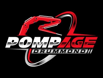 Pompage Drummond logo design by DesignPal