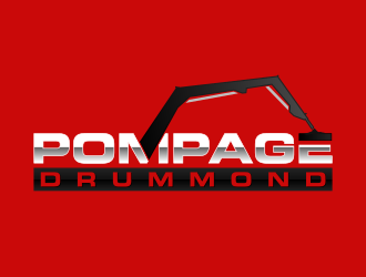 Pompage Drummond logo design by Dakon