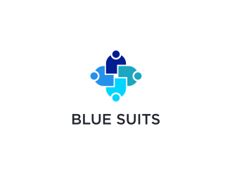 blue suits logo design by FloVal