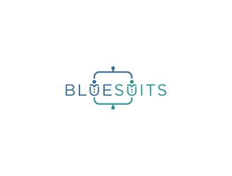 blue suits logo design by CreativeKiller