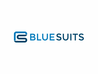 blue suits logo design by mutafailan