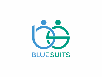 blue suits logo design by mutafailan