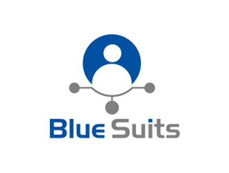 blue suits logo design by sheilavalencia