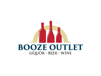 Booze Outlet       Liquor - Beer - Wine logo design by keptgoing