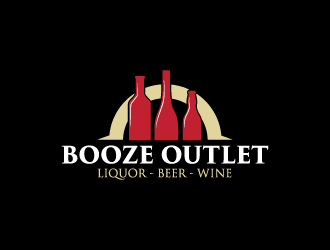 Booze Outlet       Liquor - Beer - Wine logo design by keptgoing