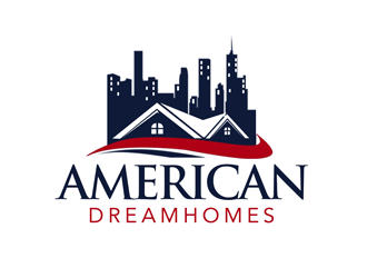 American DreamHomes logo design by kunejo
