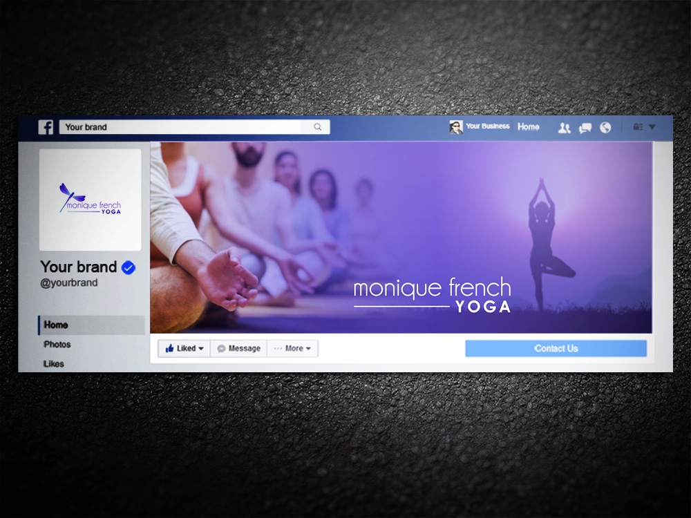 Monique French Yoga logo design by Kindo