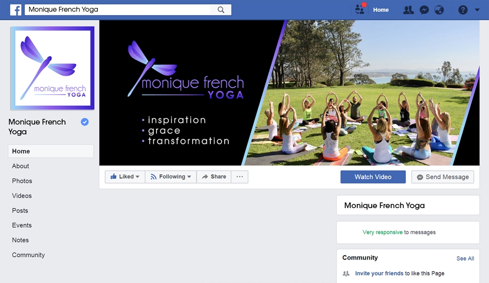 Monique French Yoga logo design by abss