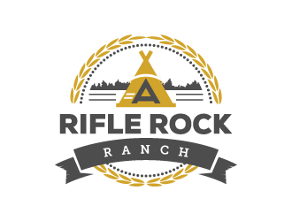 Rifle Rock Ranch logo design by pencilhand