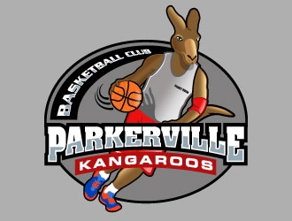 Parkerville Kangaroos Basketball Club logo design by DesignPal