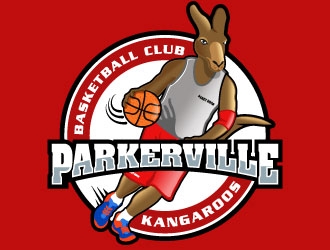 Parkerville Kangaroos Basketball Club logo design by DesignPal