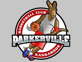 Parkerville Kangaroos Basketball Club logo design by DesignPal