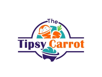 The Tipsy Carrot  logo design by Anizonestudio