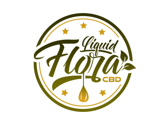 Liquid Flora CBD logo design by schiena