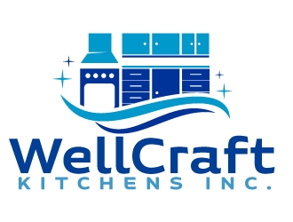 WellCraft Kitchens Inc. logo design by ElonStark