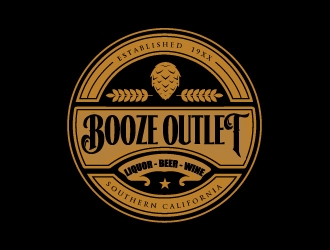 Booze Outlet       Liquor - Beer - Wine logo design by ElonStark