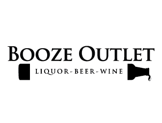 Booze Outlet       Liquor - Beer - Wine logo design by Lovoos