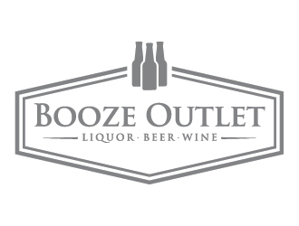 Booze Outlet       Liquor - Beer - Wine logo design by Lovoos