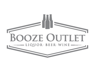 Booze Outlet       Liquor - Beer - Wine logo design by Lovoos