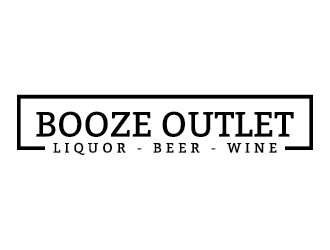 Booze Outlet       Liquor - Beer - Wine logo design by Lovoos