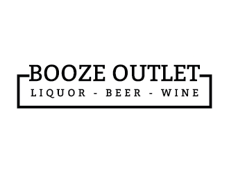Booze Outlet       Liquor - Beer - Wine logo design by Lovoos