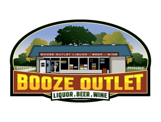 Booze Outlet       Liquor - Beer - Wine logo design by SDLOGO