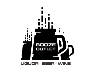 Booze Outlet       Liquor - Beer - Wine logo design by ROSHTEIN