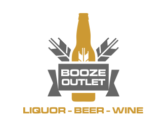 Booze Outlet       Liquor - Beer - Wine logo design by ROSHTEIN