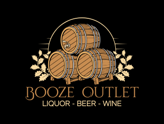 Booze Outlet       Liquor - Beer - Wine logo design by ROSHTEIN