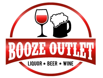 Booze Outlet       Liquor - Beer - Wine logo design by PMG