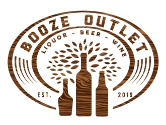 Booze Outlet       Liquor - Beer - Wine logo design by REDCROW