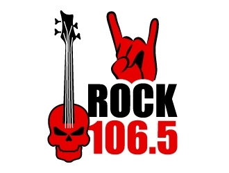 Rock 106.5 logo design by karjen