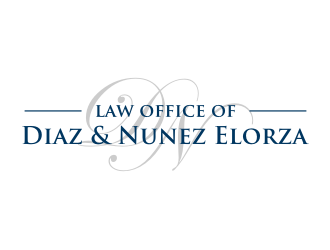 Law Office of Diaz & Nunez Elorza logo design by protein