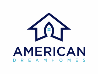 American DreamHomes logo design by santrie
