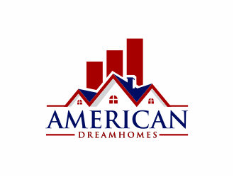 American DreamHomes logo design by mutafailan