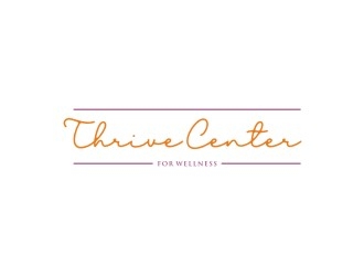 Thrive Center for Wellness logo design by EkoBooM