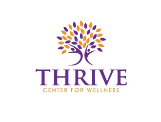 Thrive Center for Wellness logo design by Marianne