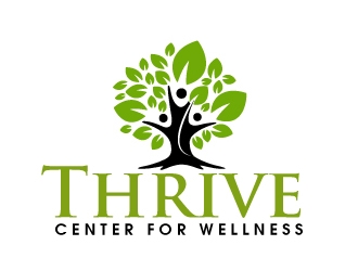 Thrive Center for Wellness logo design by ElonStark