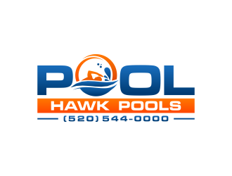Pool Hawk Pools logo design by semar