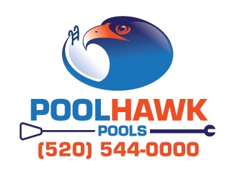 Pool Hawk Pools logo design by gogo