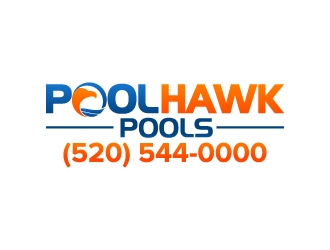 Pool Hawk Pools logo design by jaize