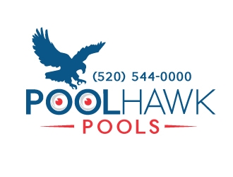Pool Hawk Pools logo design by REDCROW