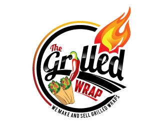 The Grilled Wrap logo design by REDCROW