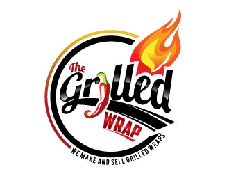 The Grilled Wrap logo design by REDCROW