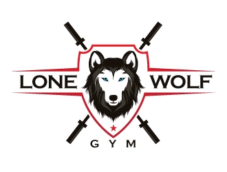 Lone Wolf Gym logo design by sanu