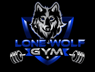 Lone Wolf Gym logo design by Suvendu