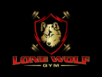 Lone Wolf Gym logo design by Andri
