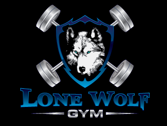 Lone Wolf Gym logo design by SiliaD