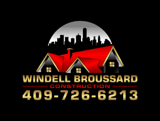 Windell Broussard Construction logo design by pakNton