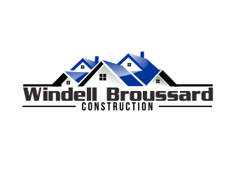 Windell Broussard Construction logo design by bosbejo